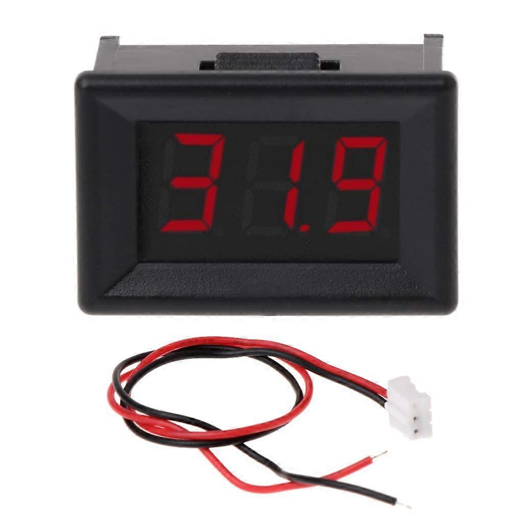 Battery Voltmeter 2.4V30V Digital Voltage Meter for Car Motorcycle Compact Easy Connection