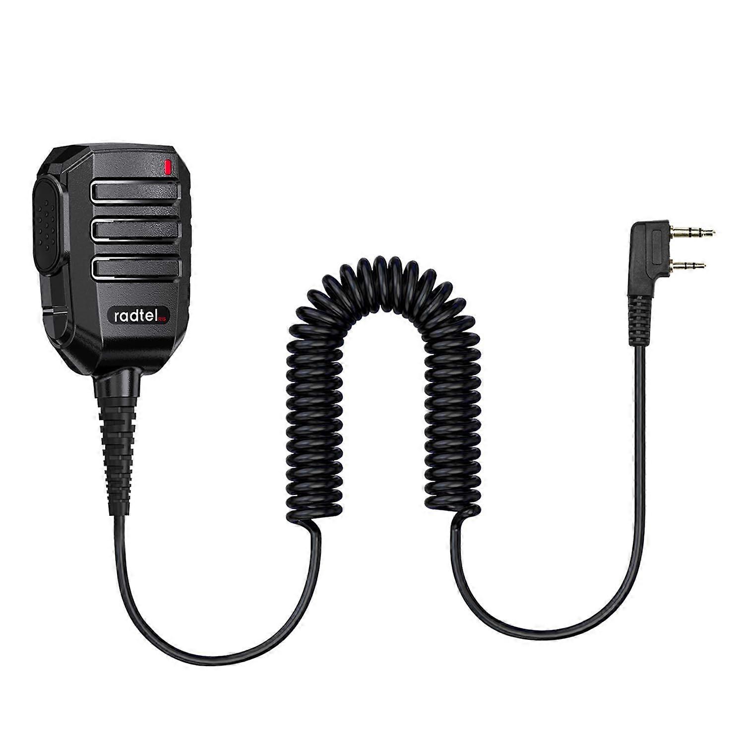Two Way Radio Speaker Microphone with Noise Reduction and 360° Rotating Clip for KType Models