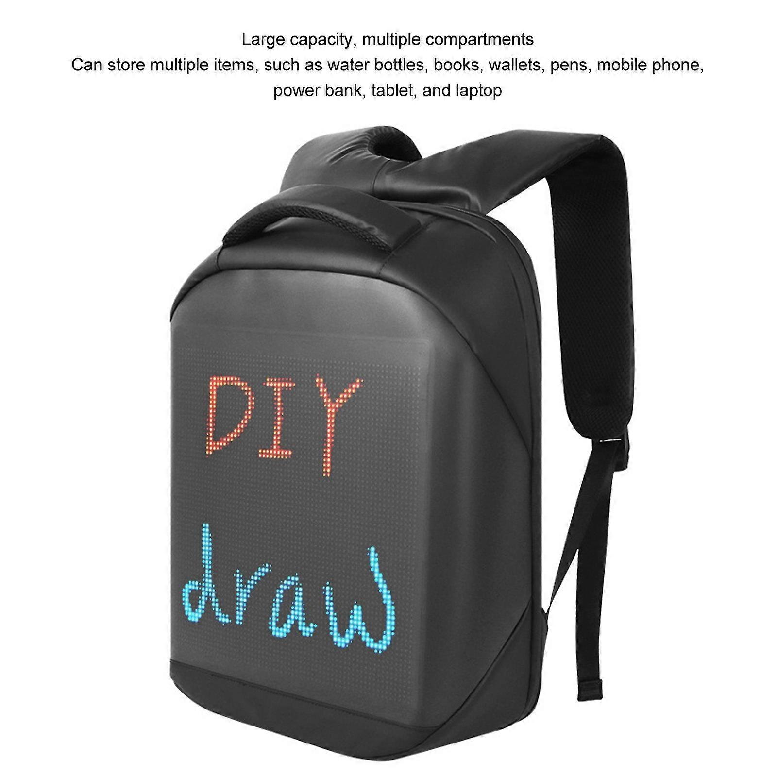 LED Backpack APP Programmable Waterproof USB Powered Colorful LED LLI