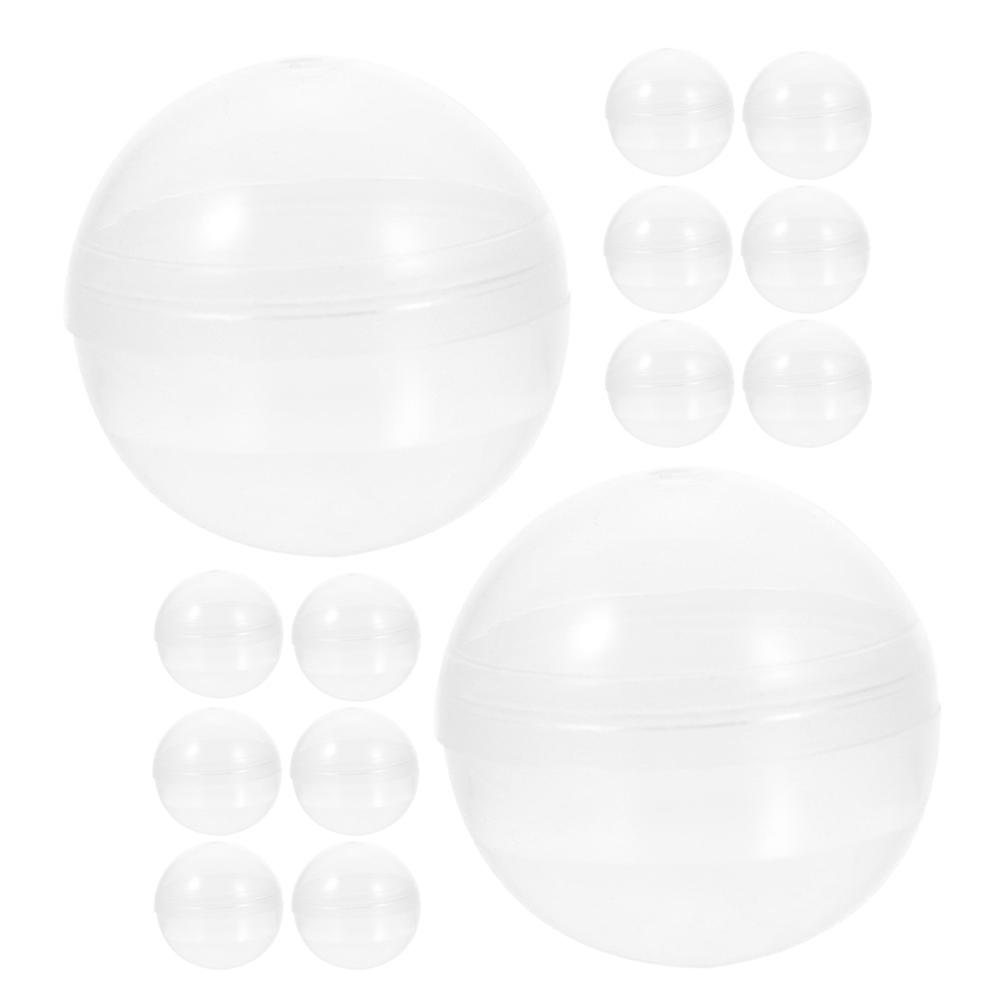 50Pcs Vending Machine Clear Capsules for Storage Transparent Round Containers