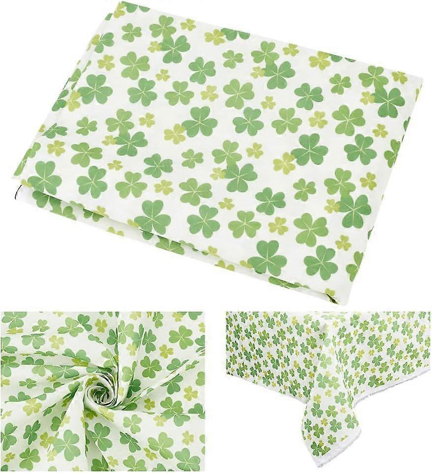 2 Yards Clover Fabric 59.8inch Wide Shamrock Fabric by The Yard Leaf Pattern Fabric Lucky Green Decorative Polyester Fabric for DIY Sewing Furniture H