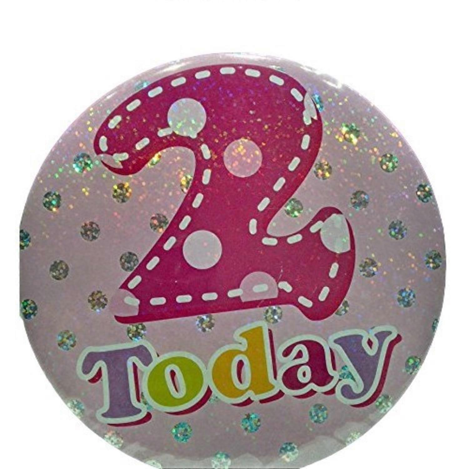 Sparkle 2nd Birthday Button