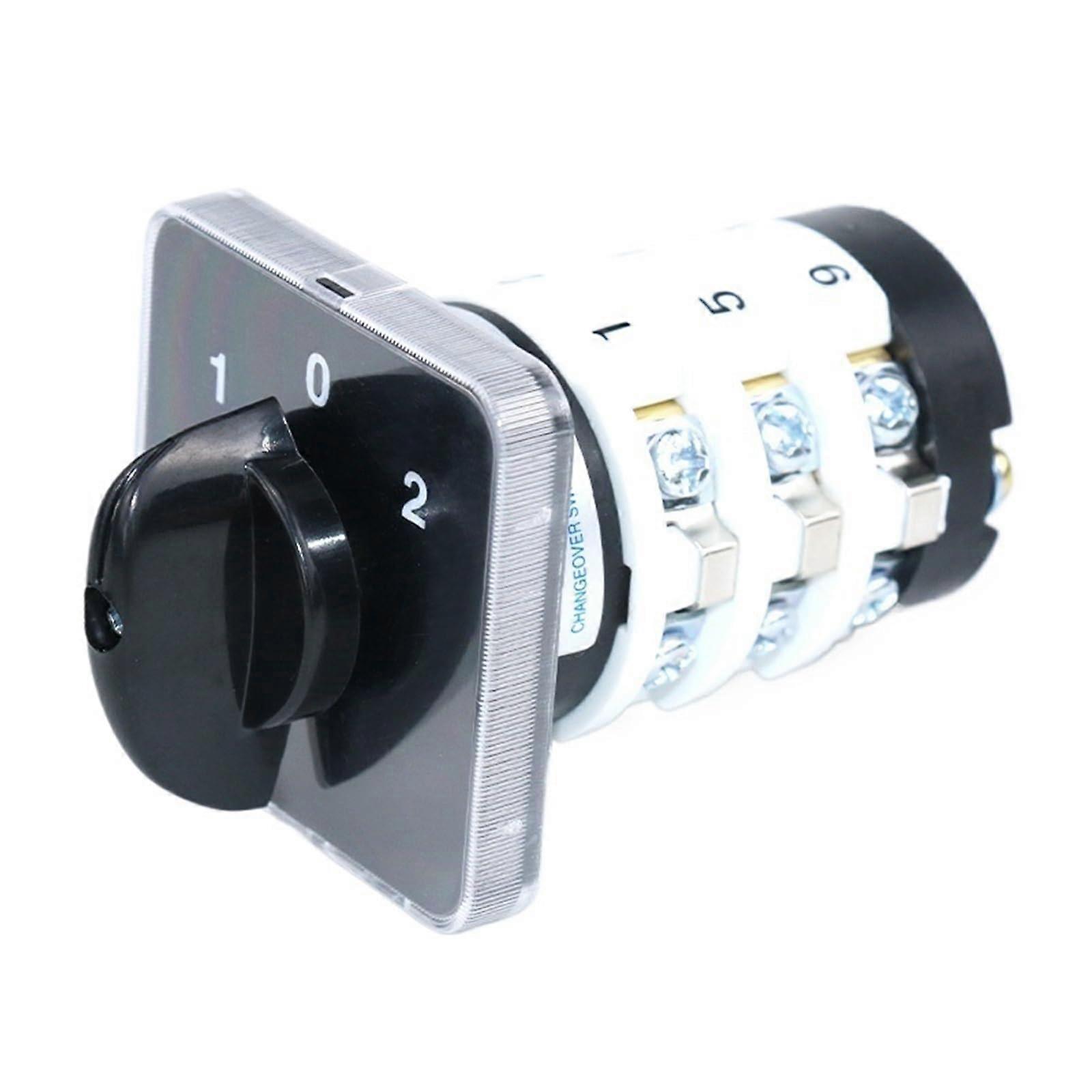 20A 3 Phase Rotary Cam Switch ON OFF ON Universal Changeover Selector with Quick Phase Selection