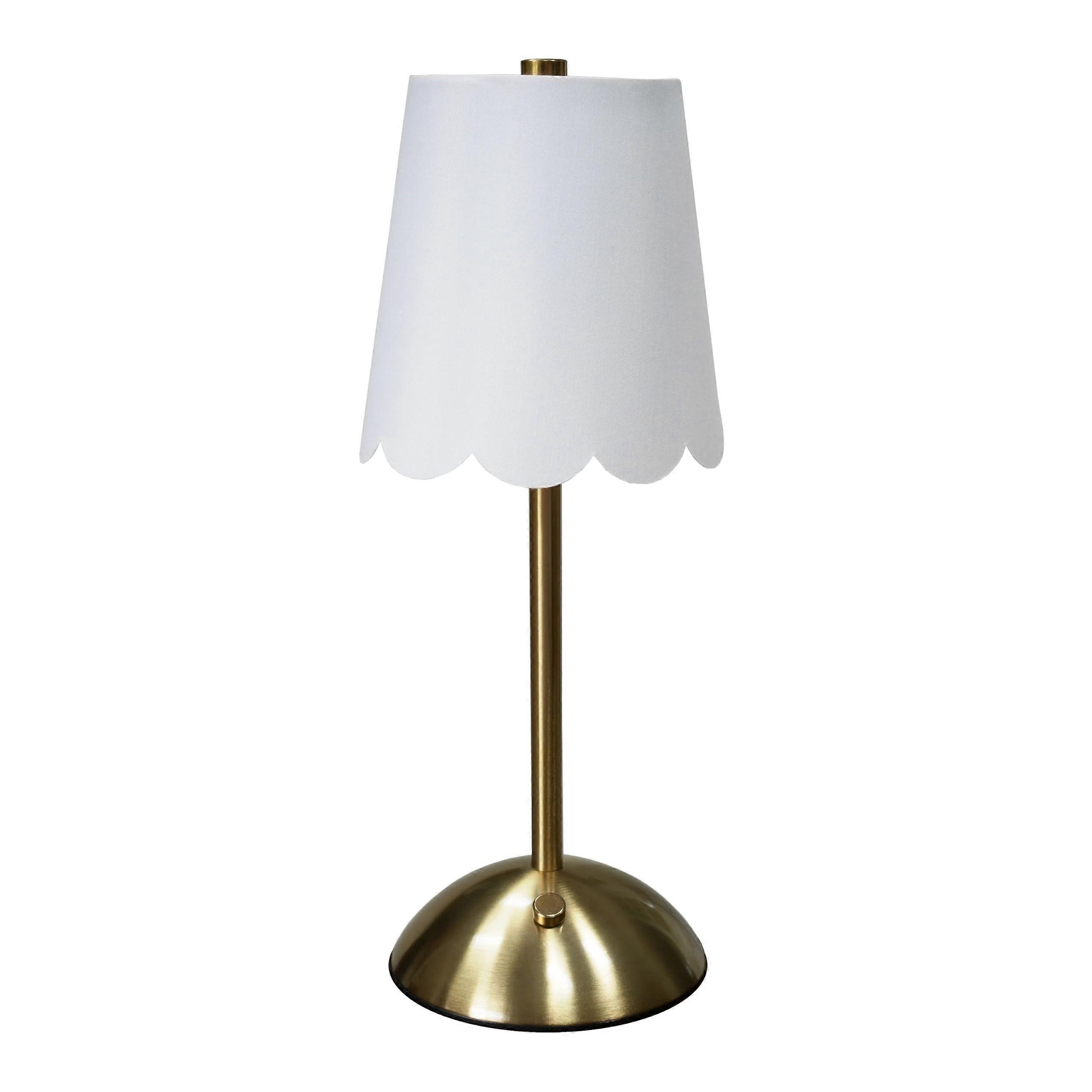 Cordless Rechargeable Table Lamp with Touch Control, 3 Light Modes, 11.9in Brass for Bedroom