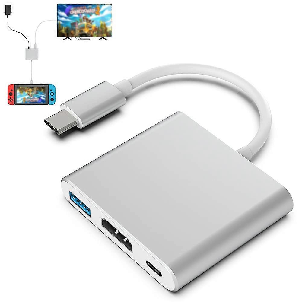 Dock for Nintendo Switch with 4K UHD Output, USB C Charging, USB 3.0 and HDMI TV Connectivity