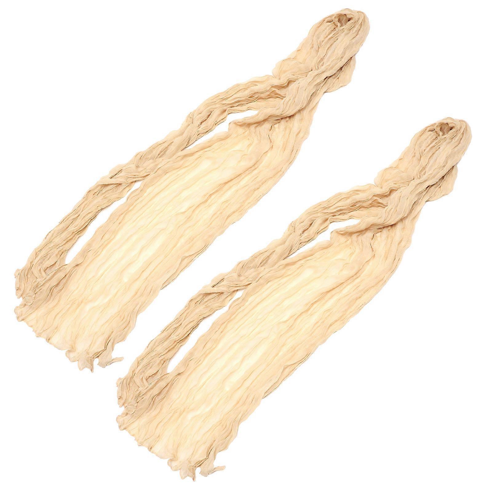 Beige Polyester Table Runner for Decor Create Romantic Atmosphere Perfect for Wedding Party Dining Tables