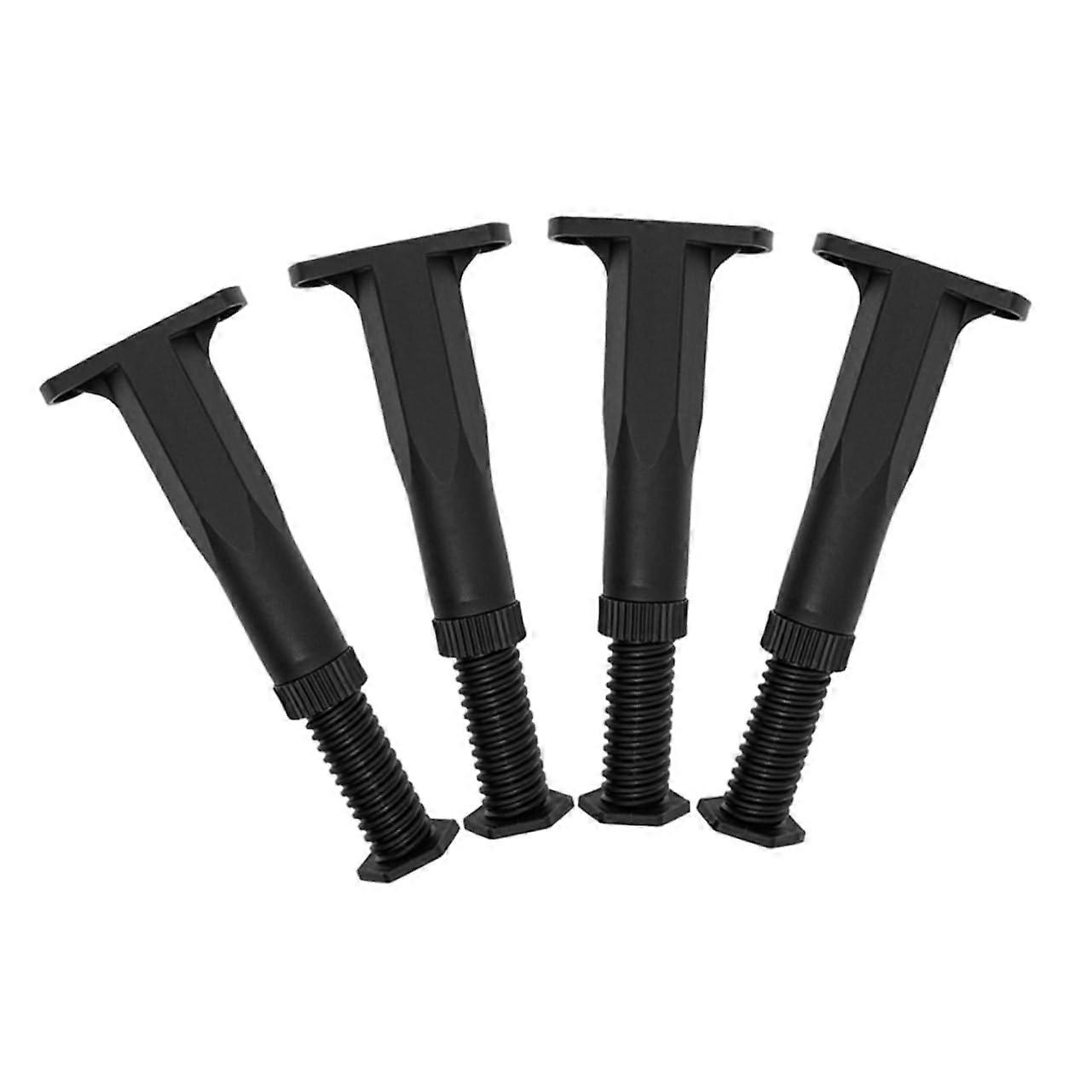 Adjustable Bed Frame Support Legs with Central Reinforcement and Floor Protection, Easy Install