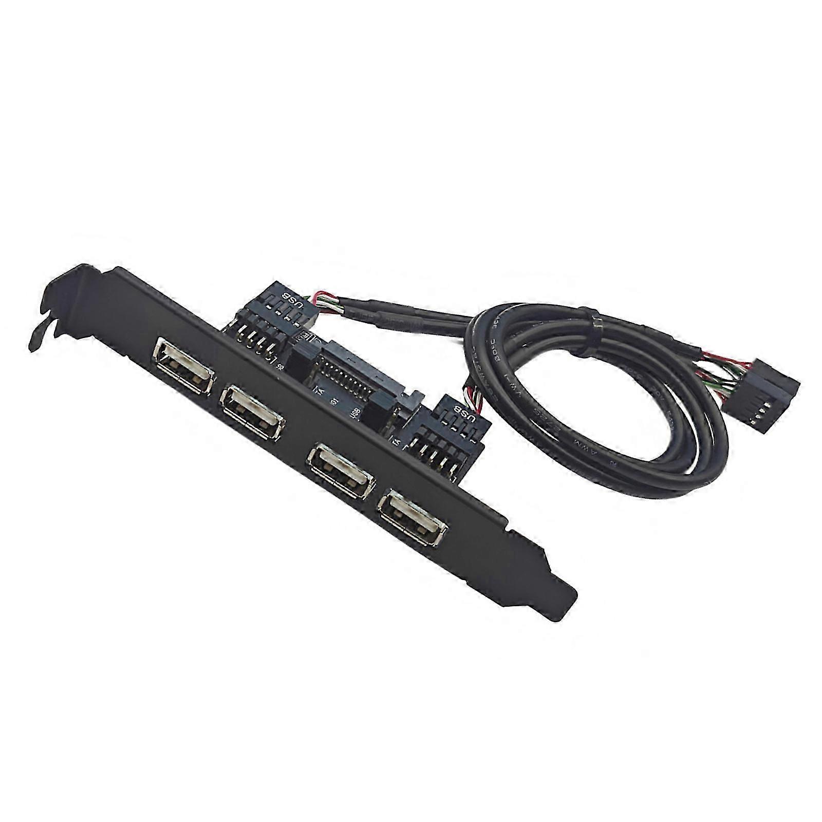 Fast speed USB2.0 Rear Panel Mounting Bracket For PC Builders Supports 480Mbps Data Transfer Cs fast