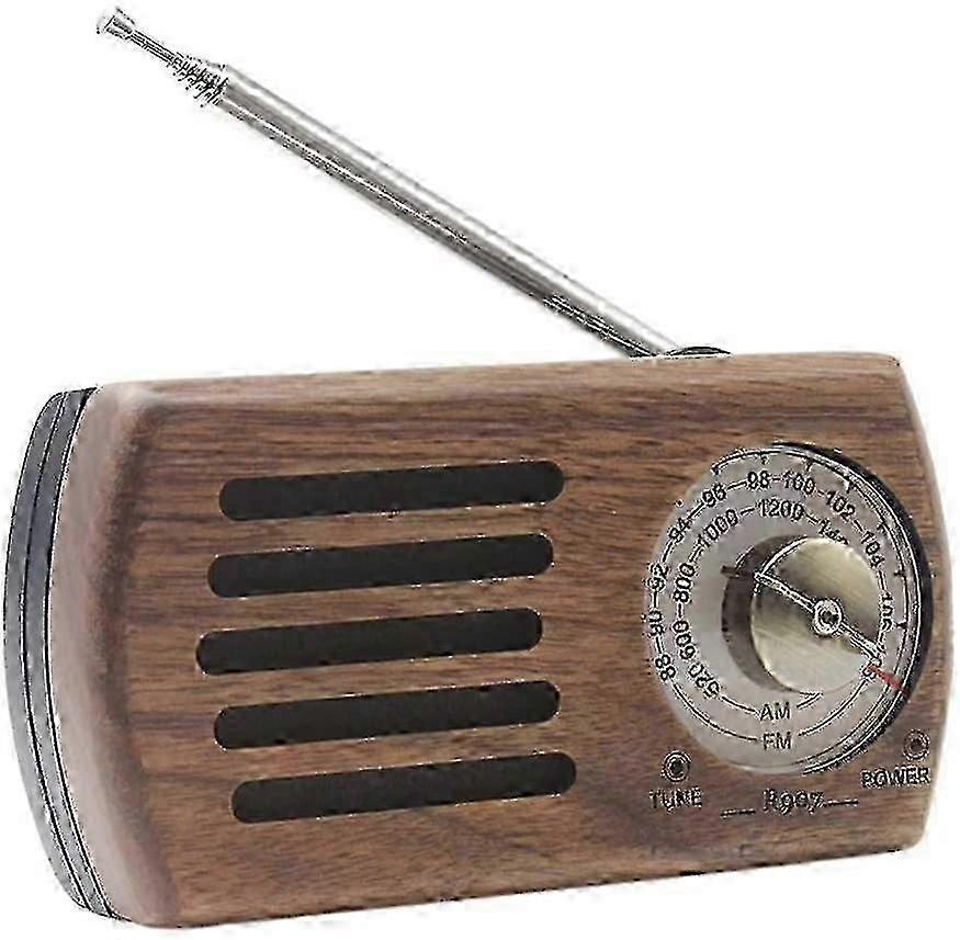 Solid Wood Digital FM Radio Alarm Clock Bedside Home Decor