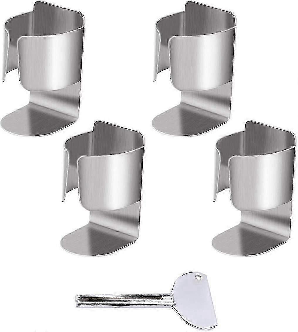 Stainless Steel Wall-mounted Toothbrush Holder