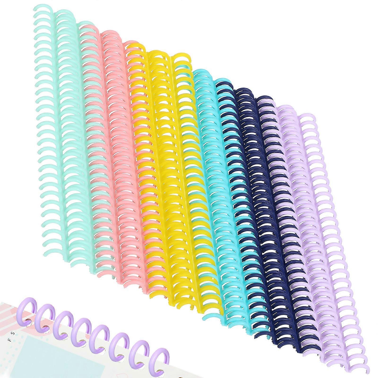 Plastic Loose Leaf Binder Rings for Office Use 12Pcs Comb Binding Spines
