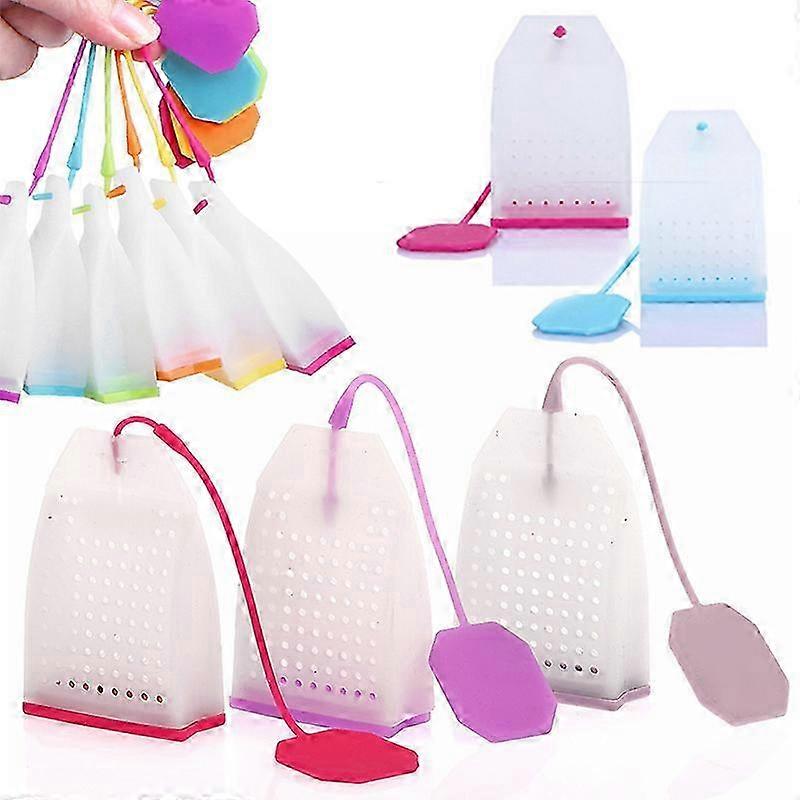 1PC Bag Style Silicone Tea Strainer Herbal Spice Infuser Filter Diffuser Kitchen
