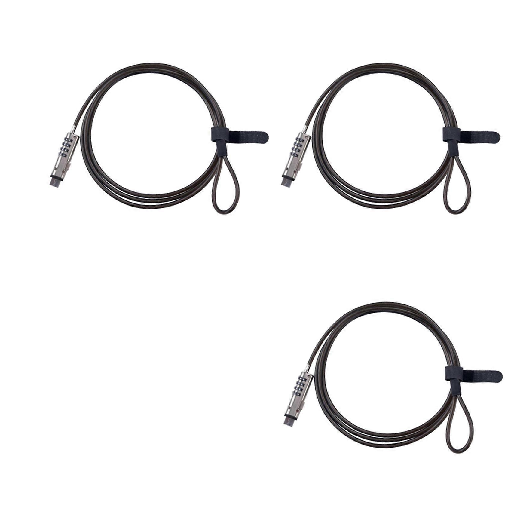 3X 4 Digital Universal Lock USB Laptop Security Cable Lock for Computer