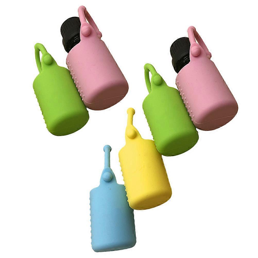 Silicone Sleeve Protective Cover Case for 6Pcs 5ml Roller Bottles
