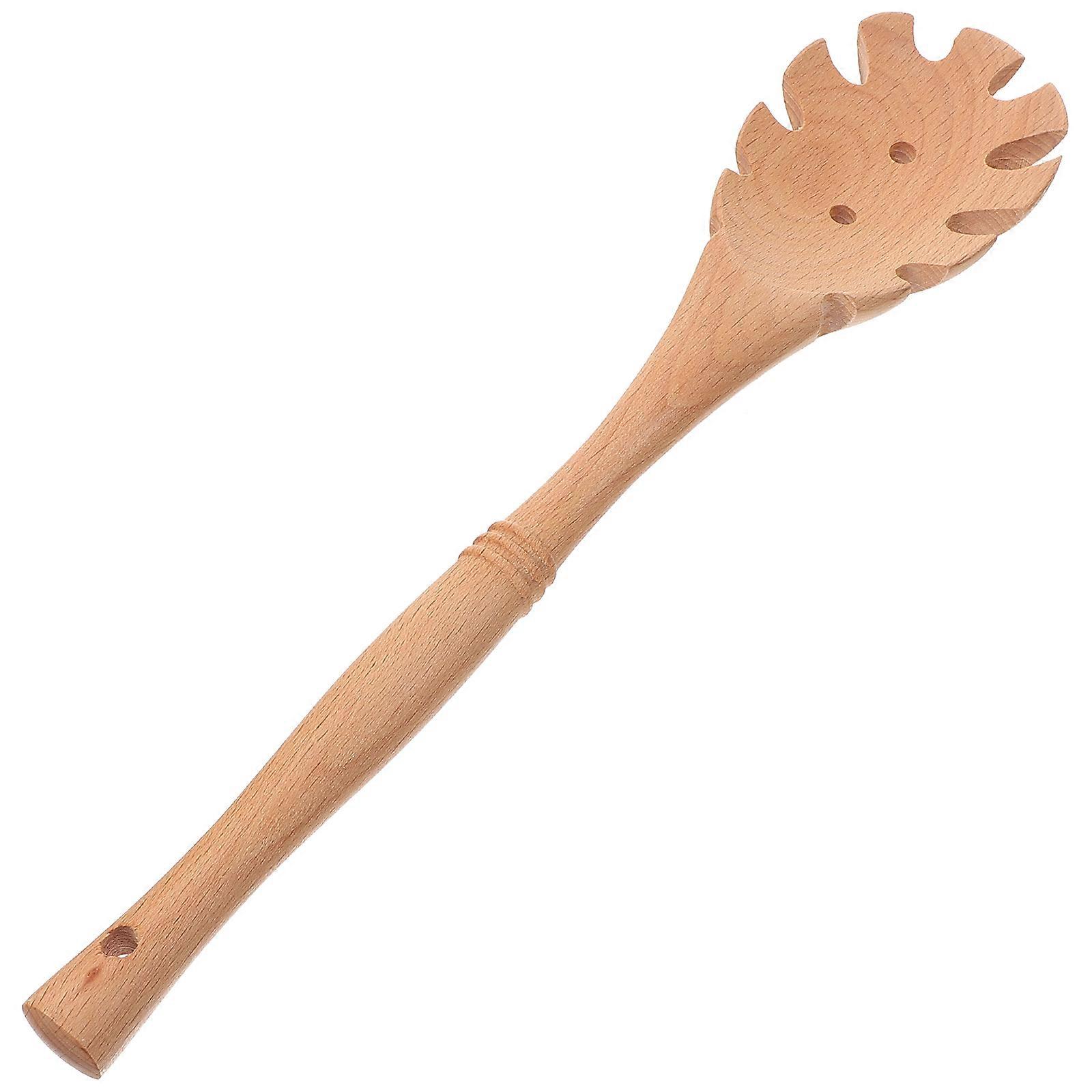 Khaki Wooden Colander Spoon for Kitchen Use Multipurpose Noodle Filter