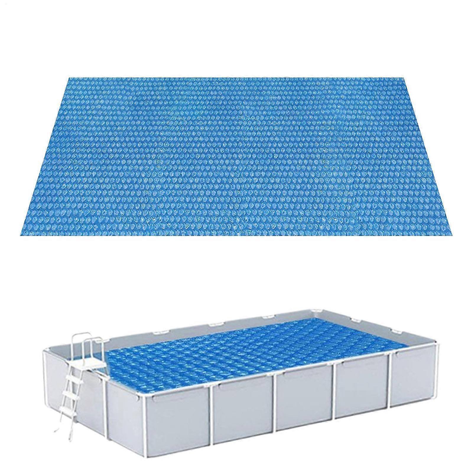 Solar Pool Cover and Heater Blanket, Foldable Waterproof Design for Round or Rectangular Pools