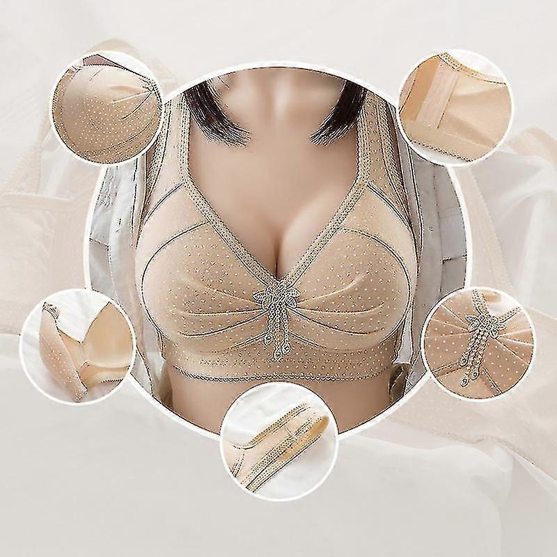 Women's Seamless Bra Large Size Wireless Comcompatible Witht Lifting Underwear Comcompatible Withtable