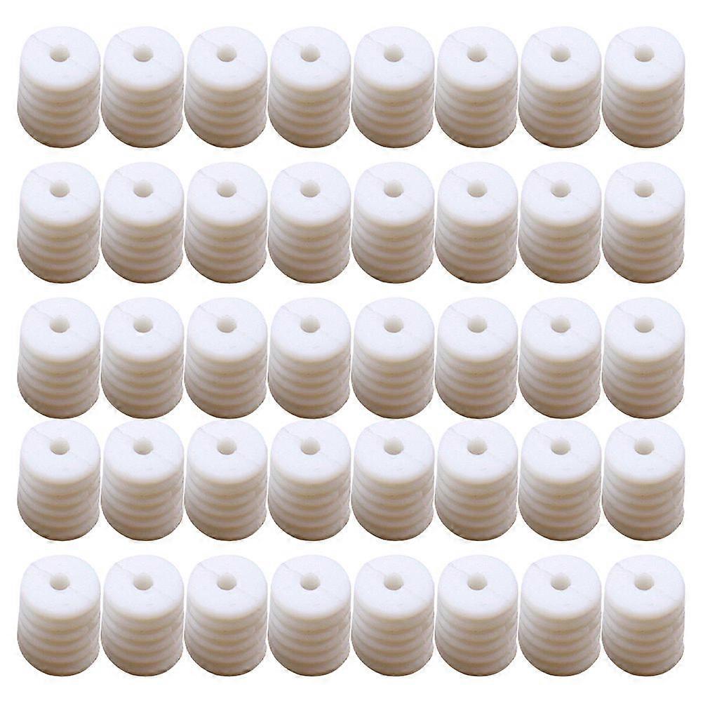 Ear Protective Mask Hook with Adjustable Design 200Pcs White Silicone Buckles