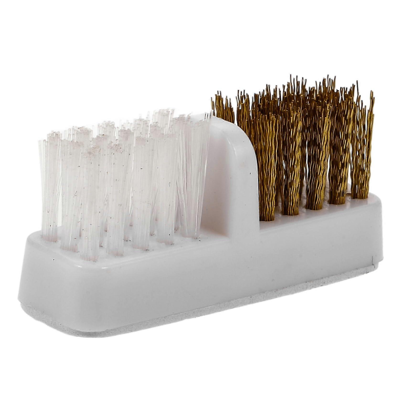 Nail Drill Bit Cleaning Brush with Wire Bristles for Quick Dust Removal and RustResistant Durability