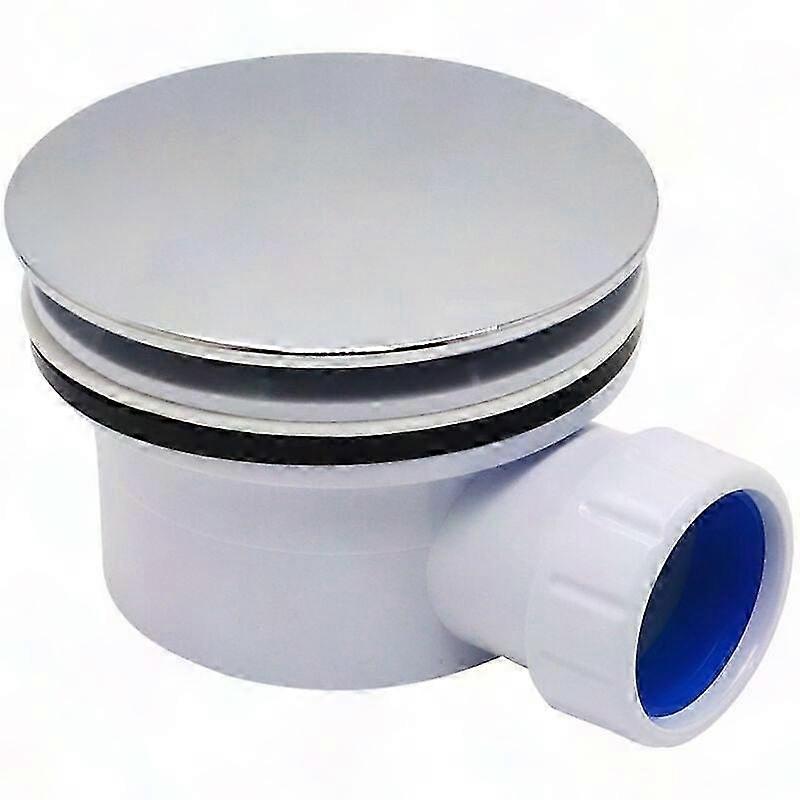 Extra-Flat ABS Shower Drain, White