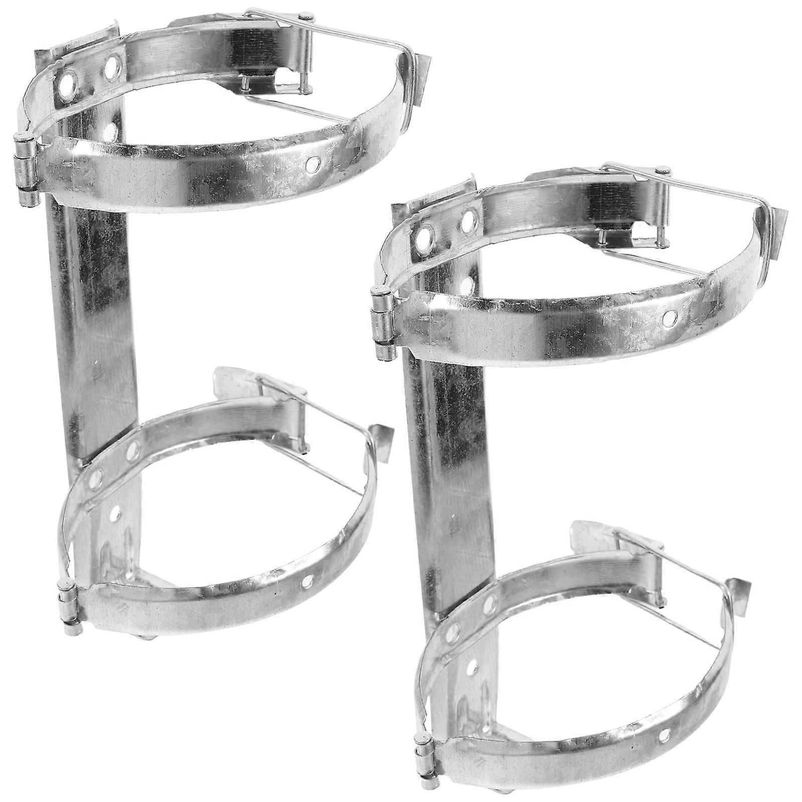 Stainless Steel Fire Extinguisher Brackets for Wall Mount 2Pcs Holder