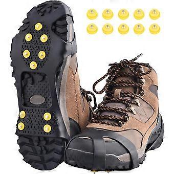 Ice Cleats for Shoes and Boots Anti Slip Ice Grips Snow Crampons Traction Cleats Hiking Fishing Walking Gear