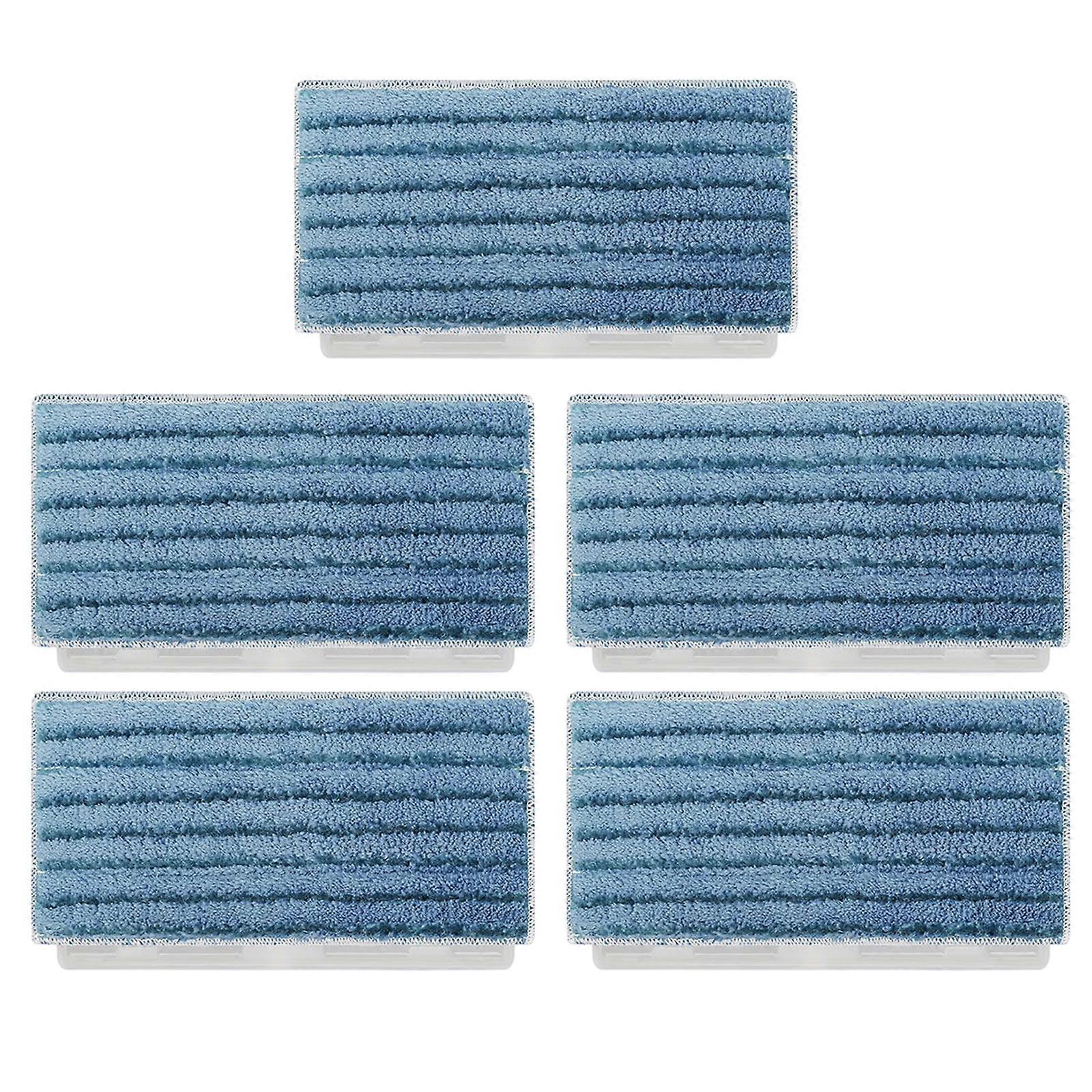 5 Set Multiple Surfaces Hard Floor Pads Removable Dust Box Polyester Texture for Effectively Capturing Dust and Grime Multicolor