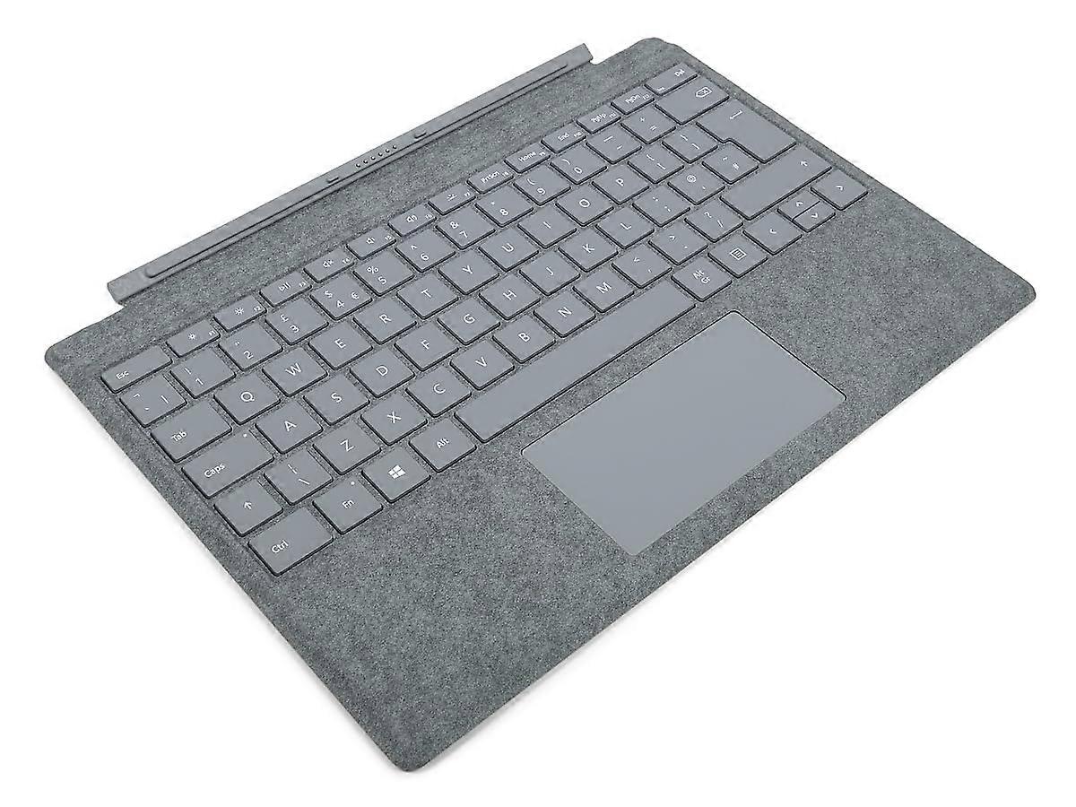 Type Cover for Surface Pro 7 Ice Blue British Layout Keyboard with Backlit Keys and Precision Trackpad