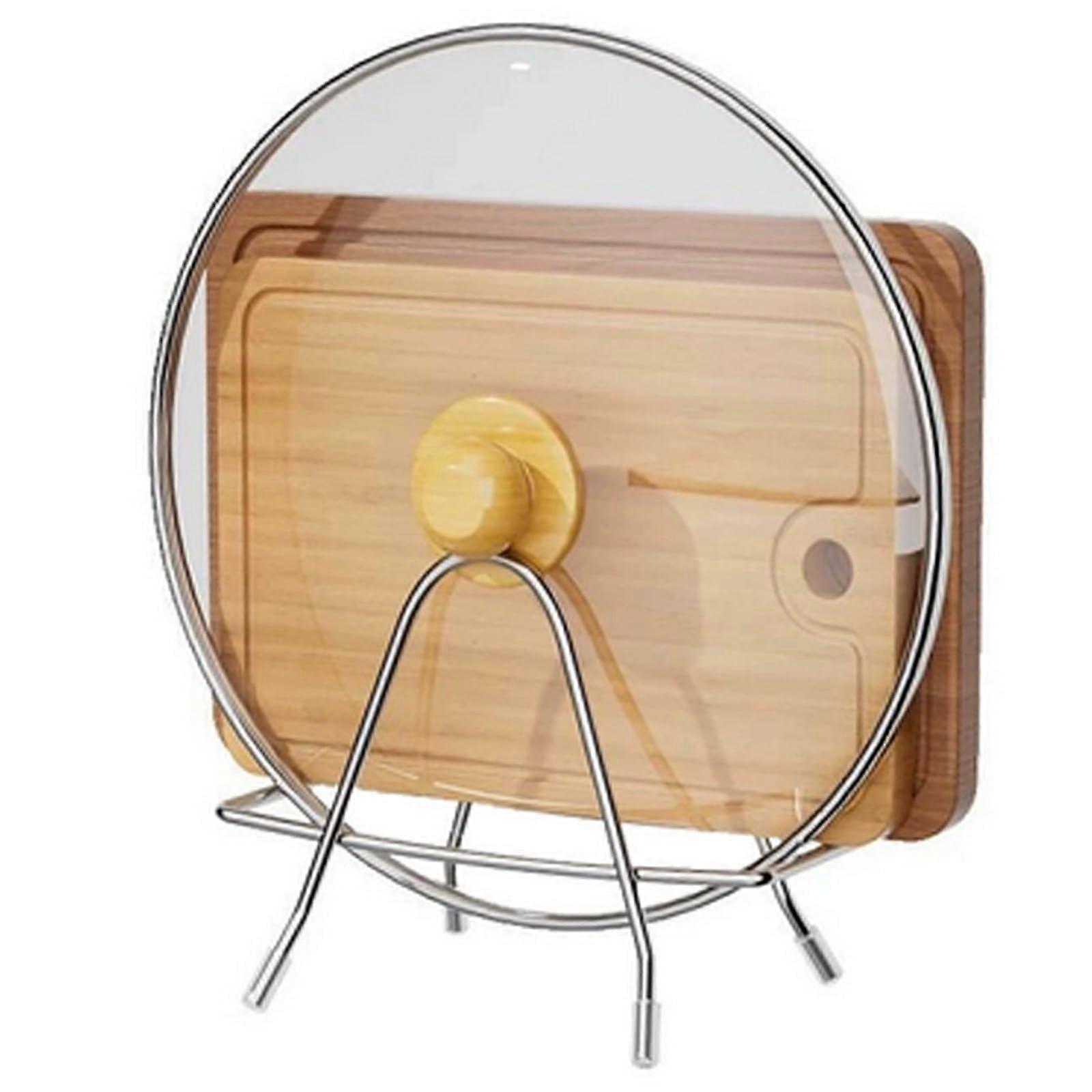 Stainless Steel Pot Lid Organizer Rack with RustResistant Design and NoAssembly Setup