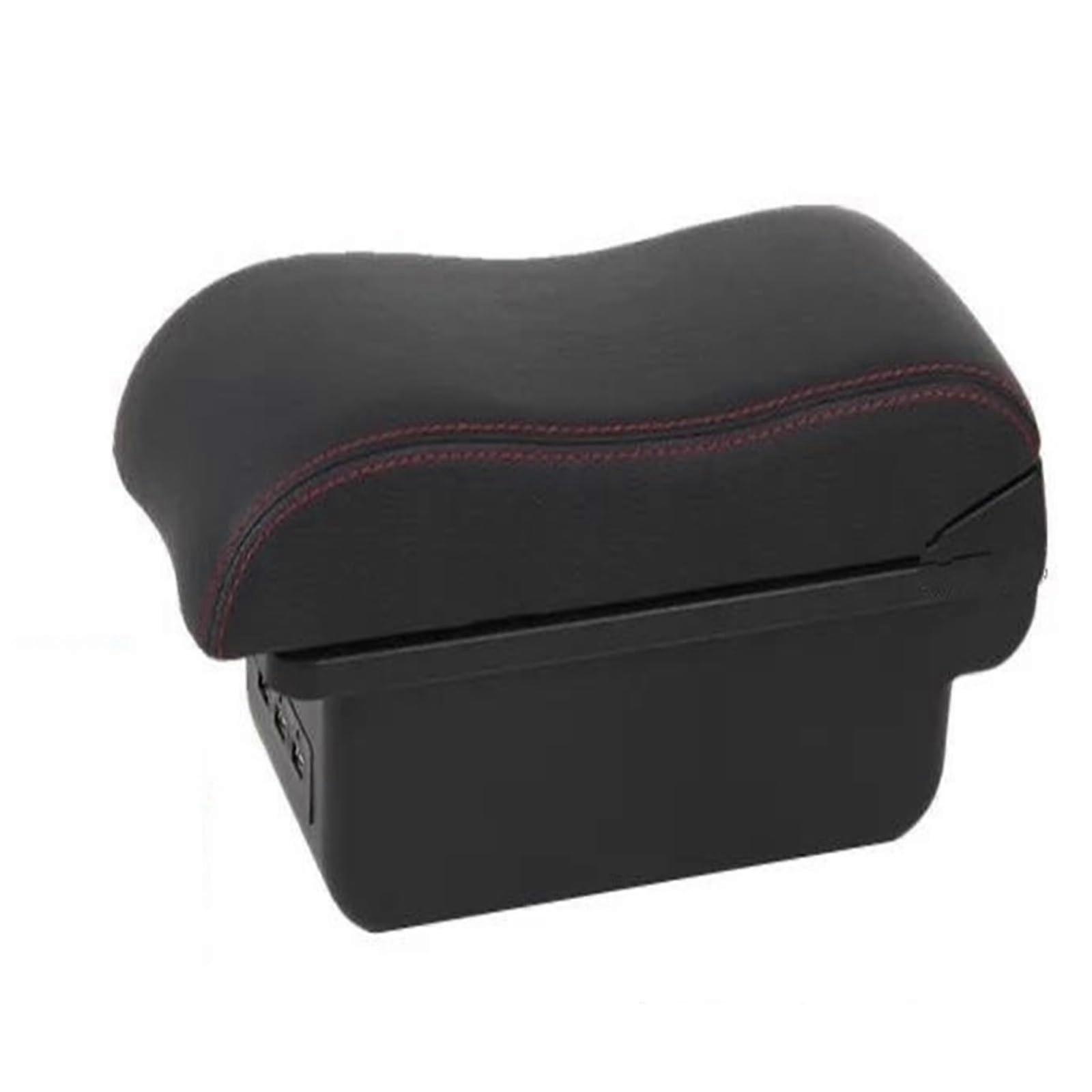 Central Armrest Storage Box with 3 USB Ports and Extra Side Pockets for Opel Corsa E