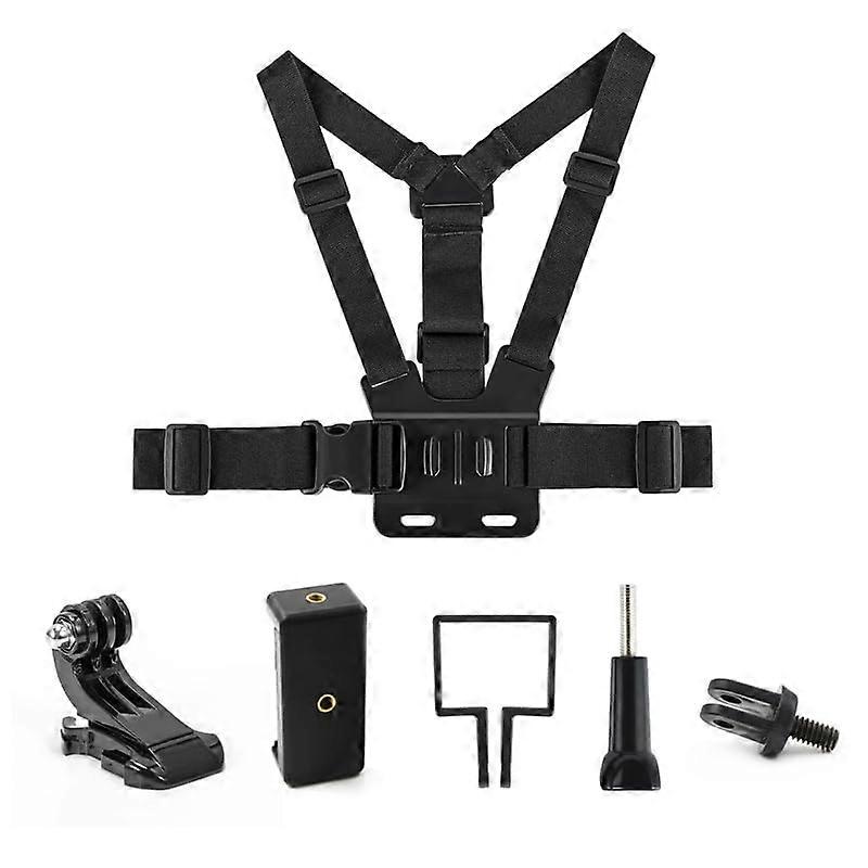 Action Camera Chest Mount Harness for GoPro DJI Insta360, Adjustable Strap for FirstPerson View