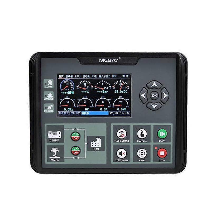 DC72D MK2 Diesel Generator Controller LCD Display with Wide Voltage Compatibility and Precise Engine Monitoring