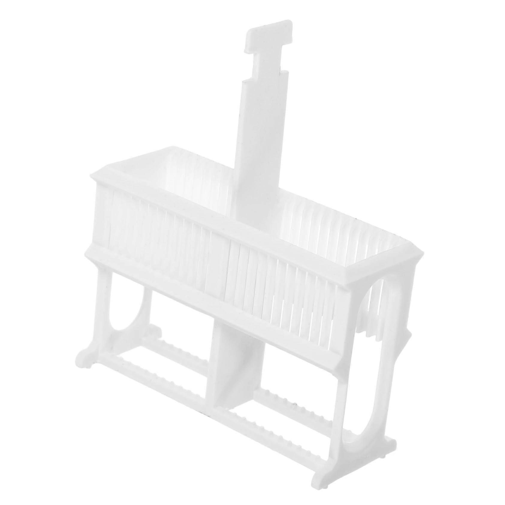 Microscope Slides Rack Plastic Staining Holder Reusable Laboratory Organizer DeformationResistant