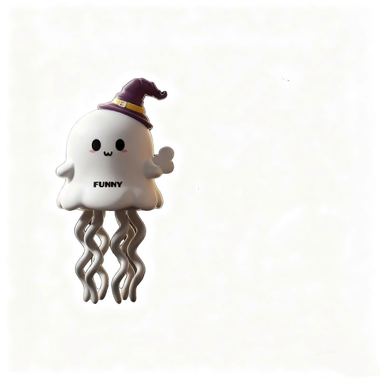 Wind Up Dancing Ghost Toy Halloween Clockwork Decoration with Battery Motion for Kids