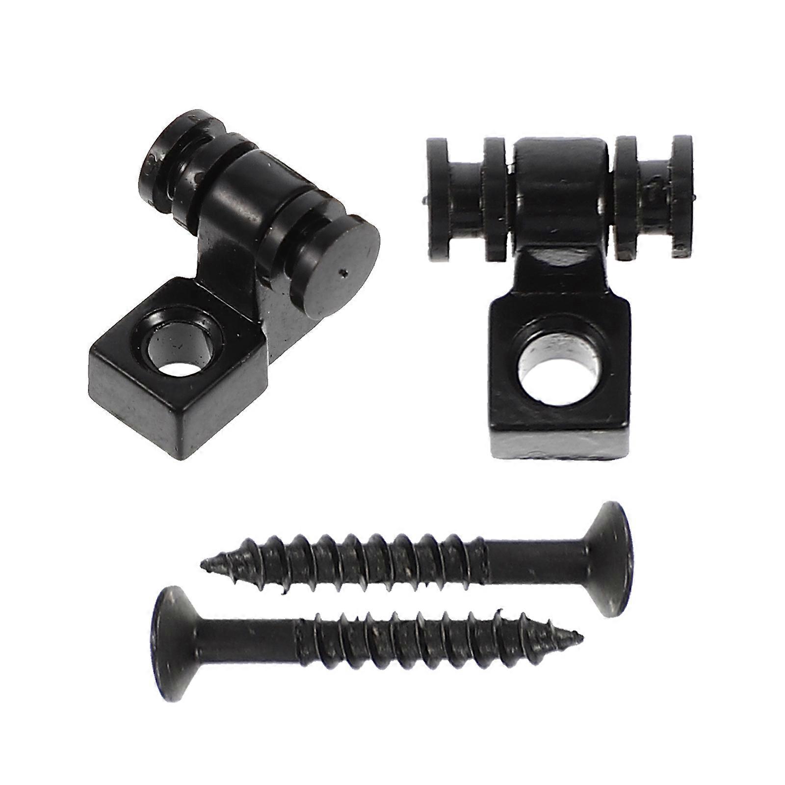 Guitar Special String Retainer 2 Sets For Musical Instrument Accessories In Black Alloy Material With Stable String Deduction Function