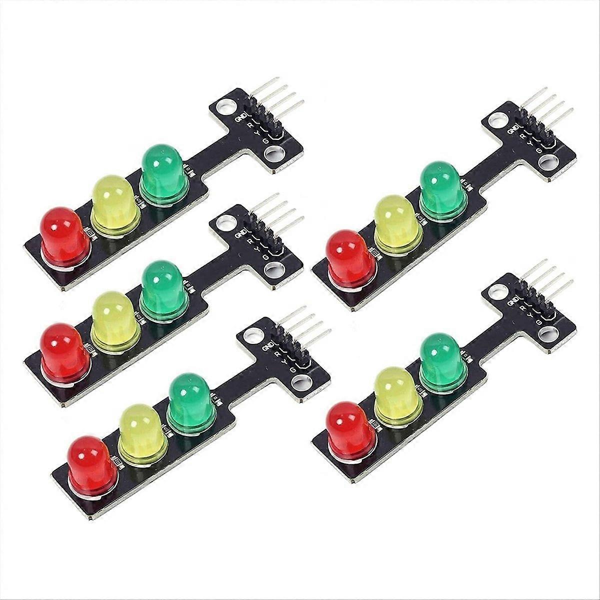 5PCS Mini Traffic Light LED DC 5V 5MM Display Module DIY Project Kit
