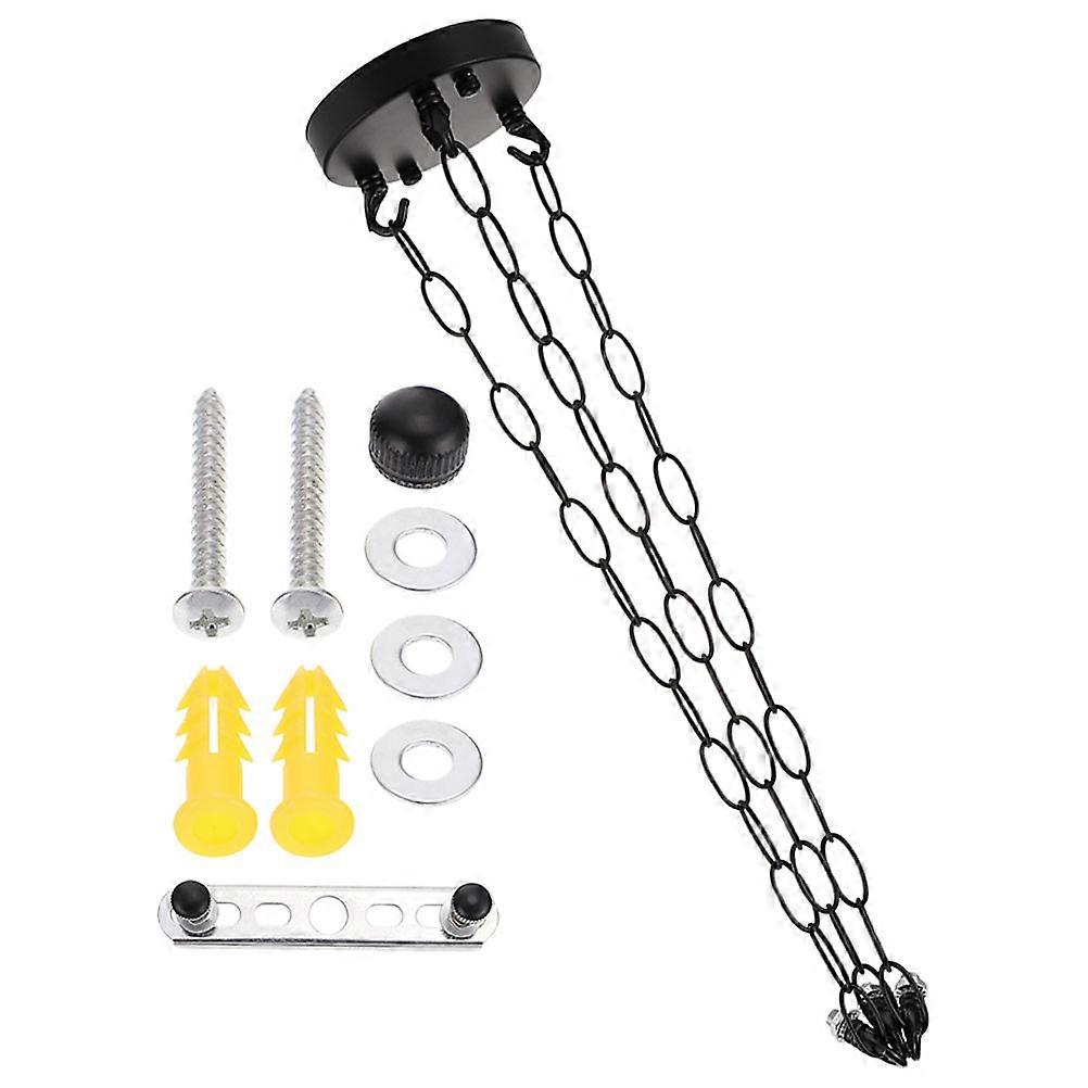 Pendant Light Canopy Plate Black Iron for Ceiling Fixture 1Set