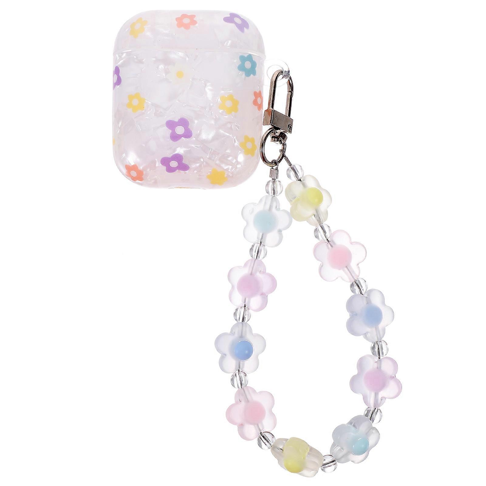 Wireless Earbuds Protective Cover Tpu Case with Bracelet Lanyard for