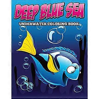 Tiefblaues Meer Unterwasser Malbuch