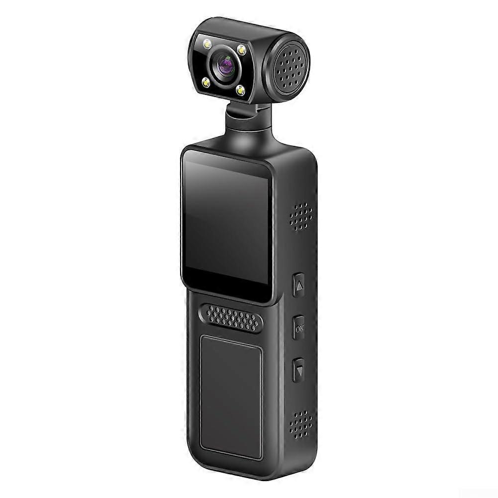 4K Body Camera with Audio and Loop Recording, Compact Action Camera with TFT Display and USBC