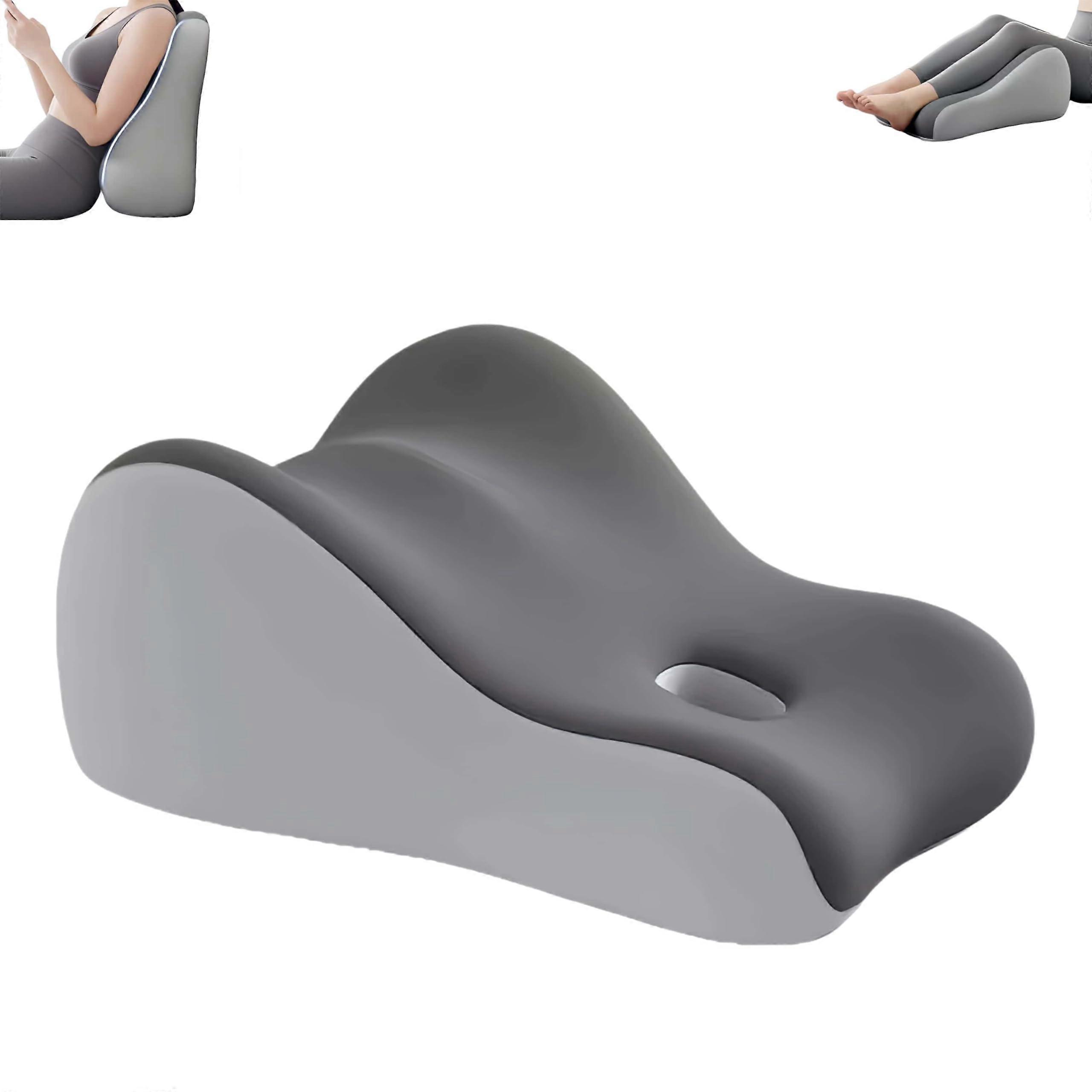 Memory Foam Couples Support Pillow for Sitting, Reading & Intimacy, Grey