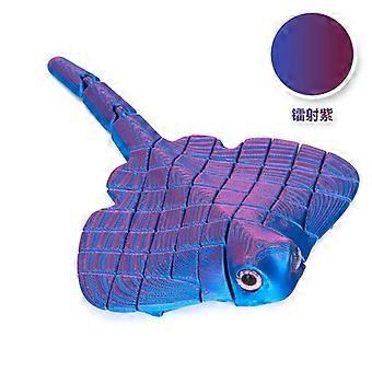 Brinquedo antiestresse articulado em forma de arraia manta, impresso em 3D. Brinquedo sensorial flexível e multicolorido em formato de animal marinho, ideal para aliviar o estresse, decorar sua mesa e presentear em cestas de Páscoa.