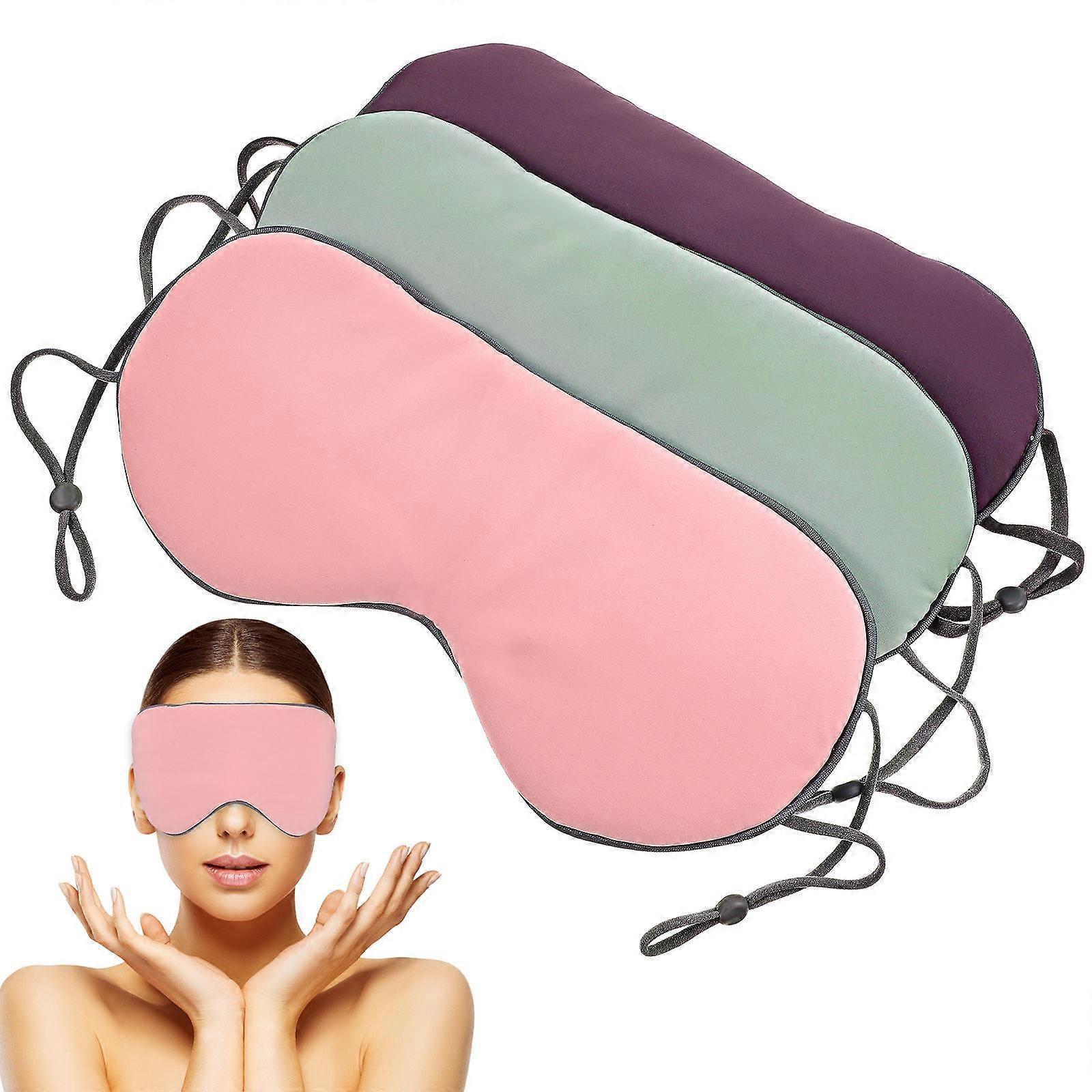 Maschera per dormire con elastico, set da 3 pezzi.