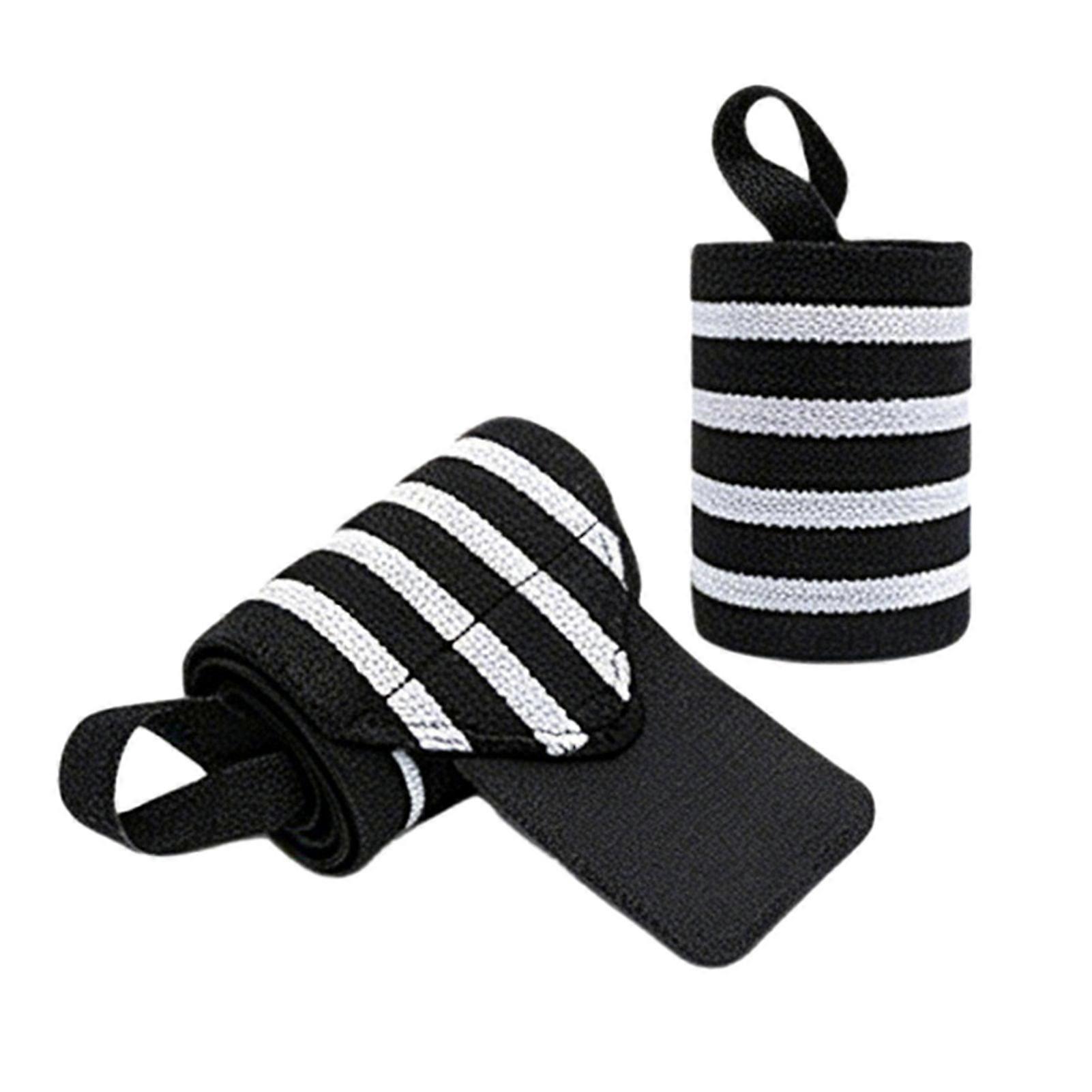Wrist Compression Strap 2Pcs - Adjustable Support - for Weightlifting & Deadlifts