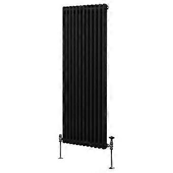 Traditional 2 Column Radiator 1800mm x 562mm Modern Central Heating Heater Matt Black Carbon Steel