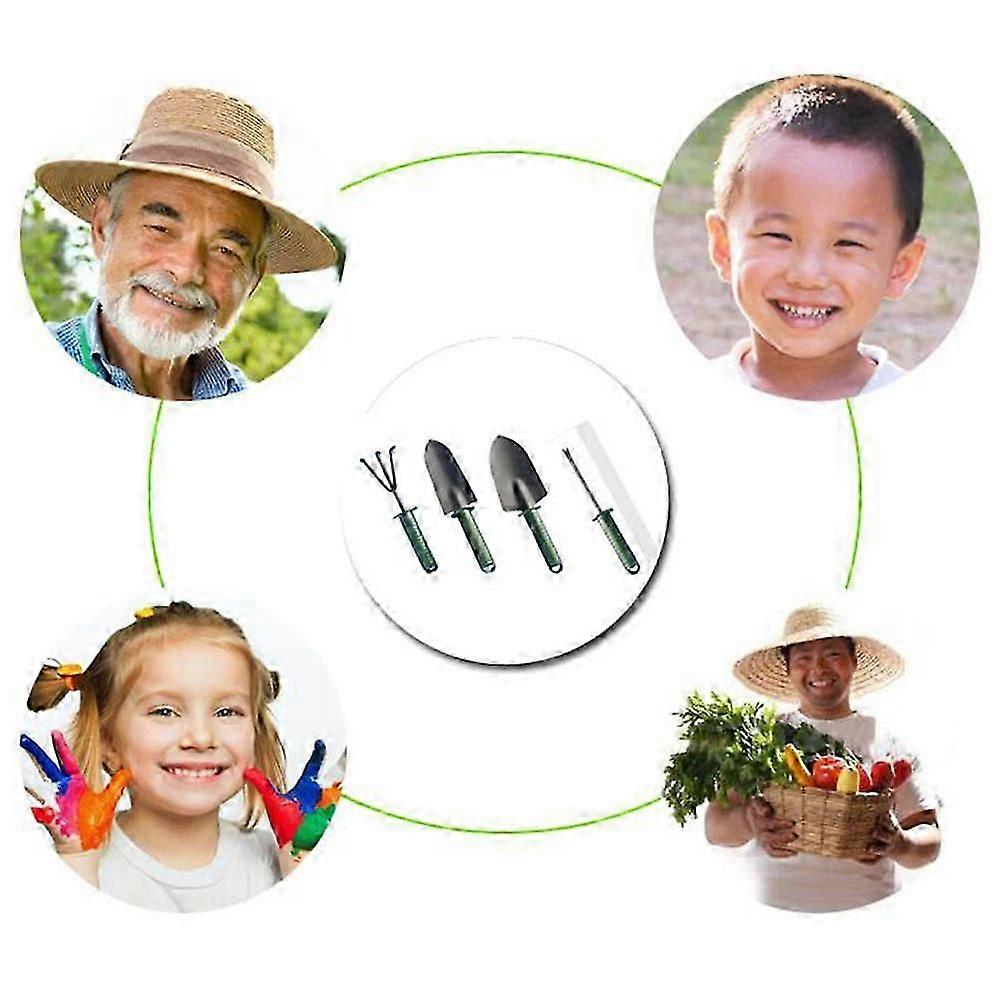 Garden Tools Mini Gardening Tools Set for Digging 4Pcs Olive Green