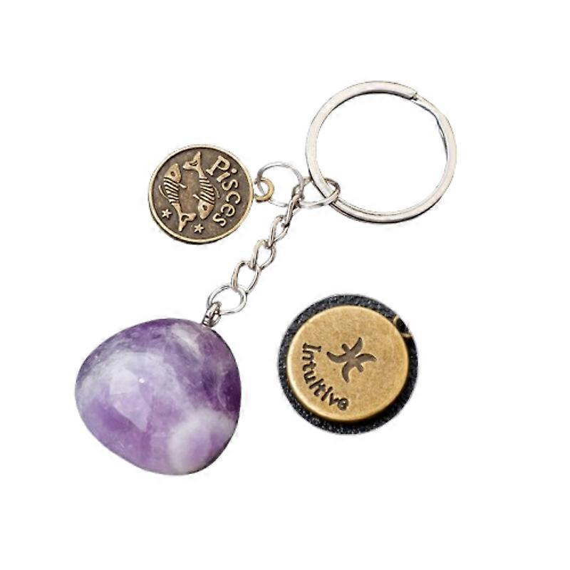 INF Crystal Keychain, elegant Sagittarius design