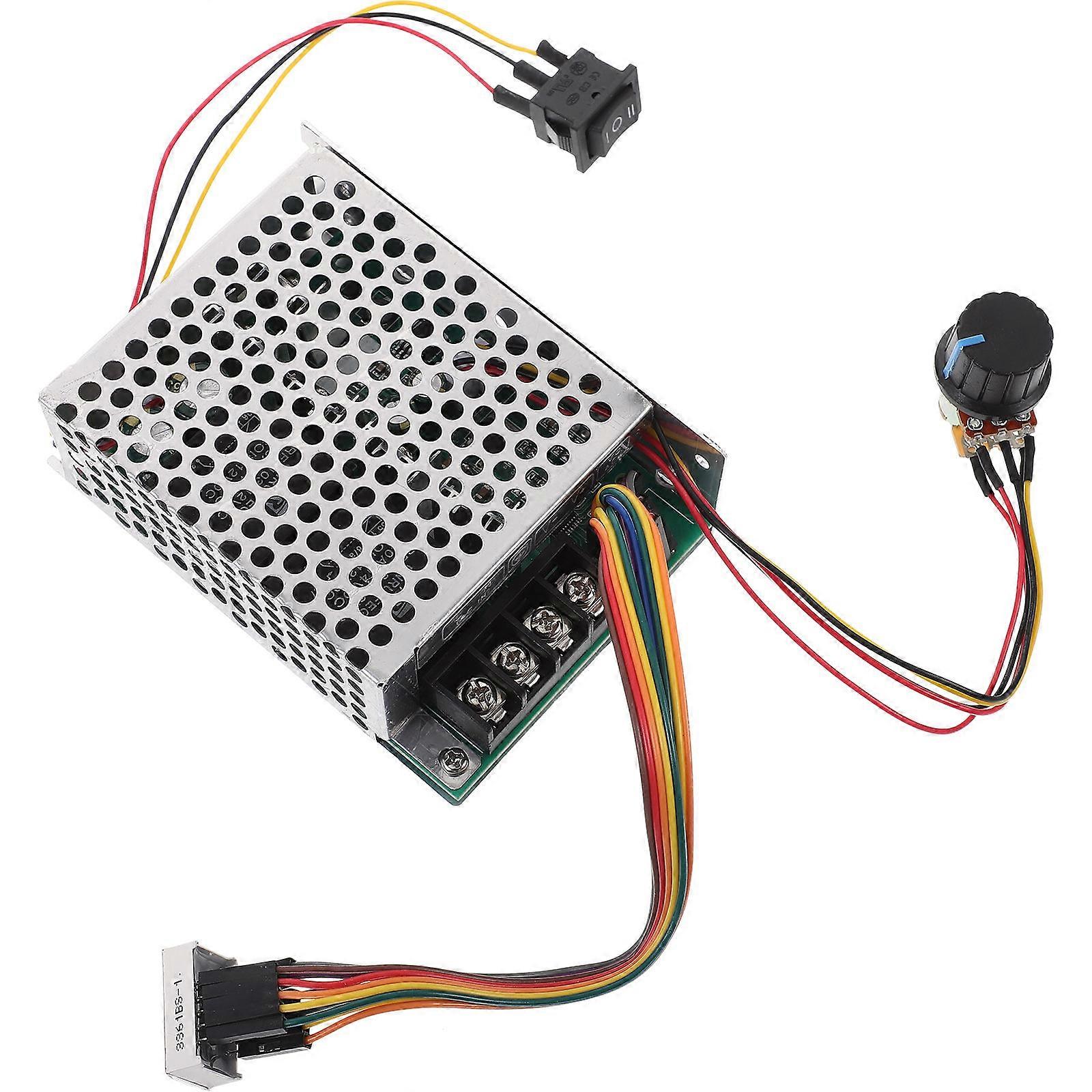 40A Dc Motor Speed Controller Silver for Machine Use Electronic Motor Driver