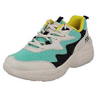 Damer Skechers Lace Up Memory Foam Casual Trenere Ispinne 33122