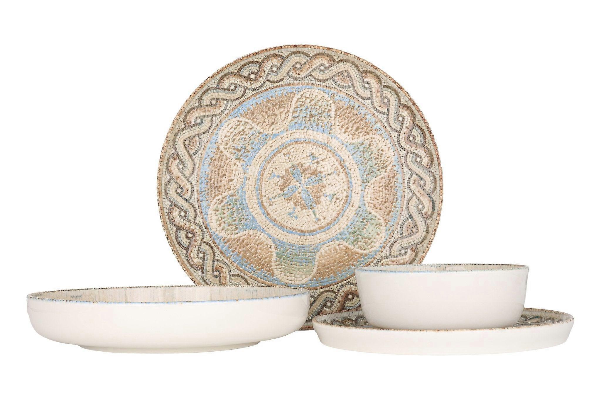 Rinart Dinnerware Set (Medium) - Celest - 24 pieces - 6 persons - Porcelain